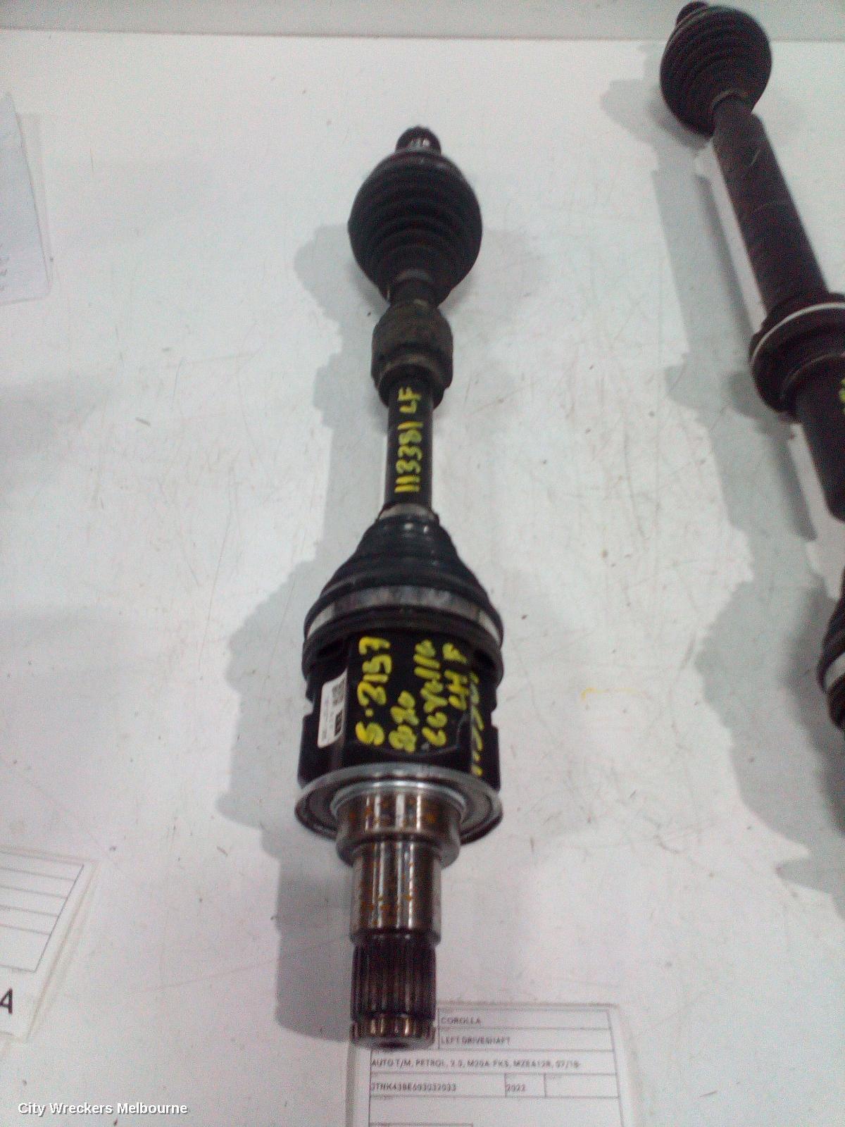 TOYOTA COROLLA 2022 Left Driveshaft