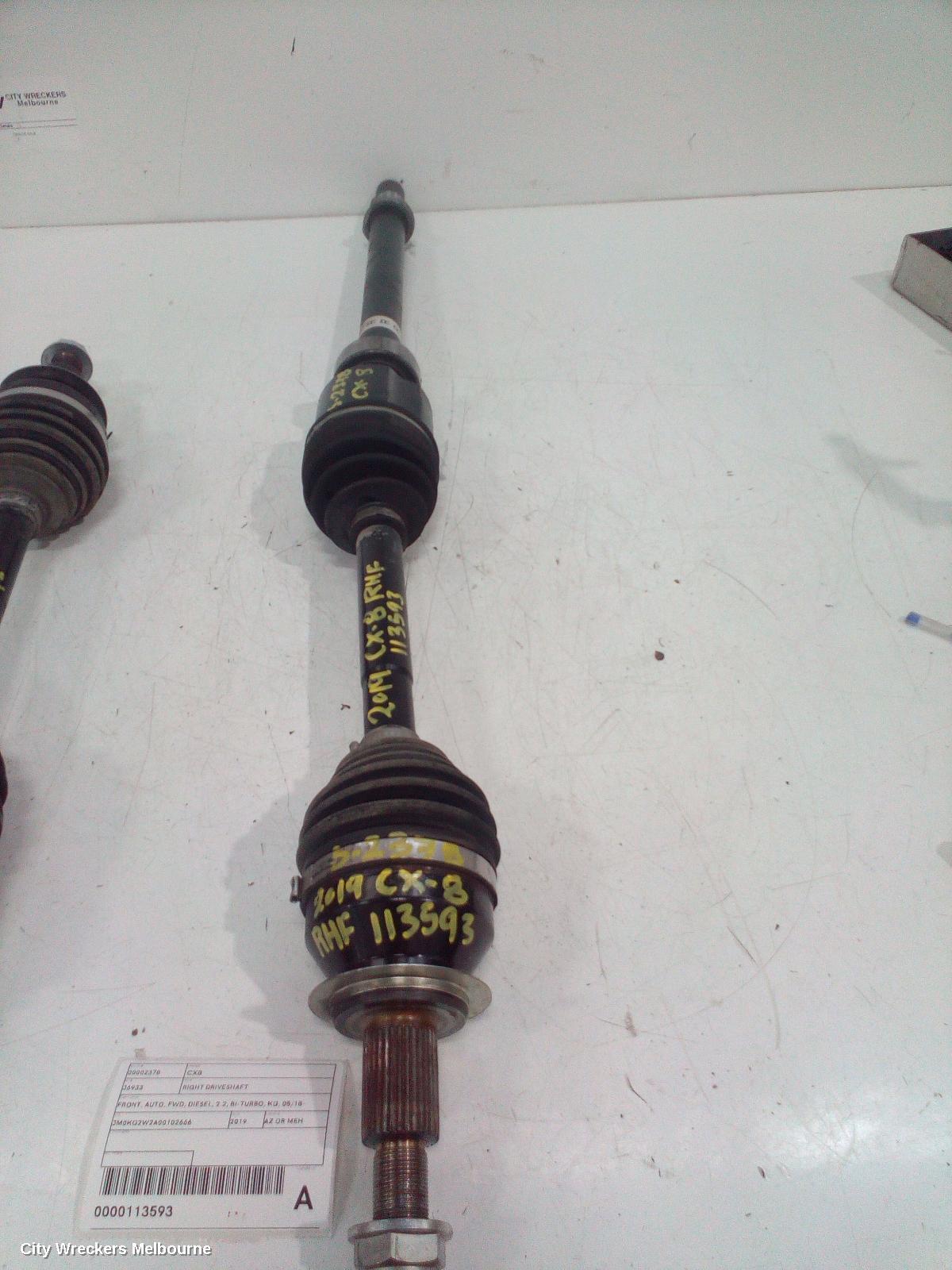 MAZDA CX8 2019 Right Driveshaft