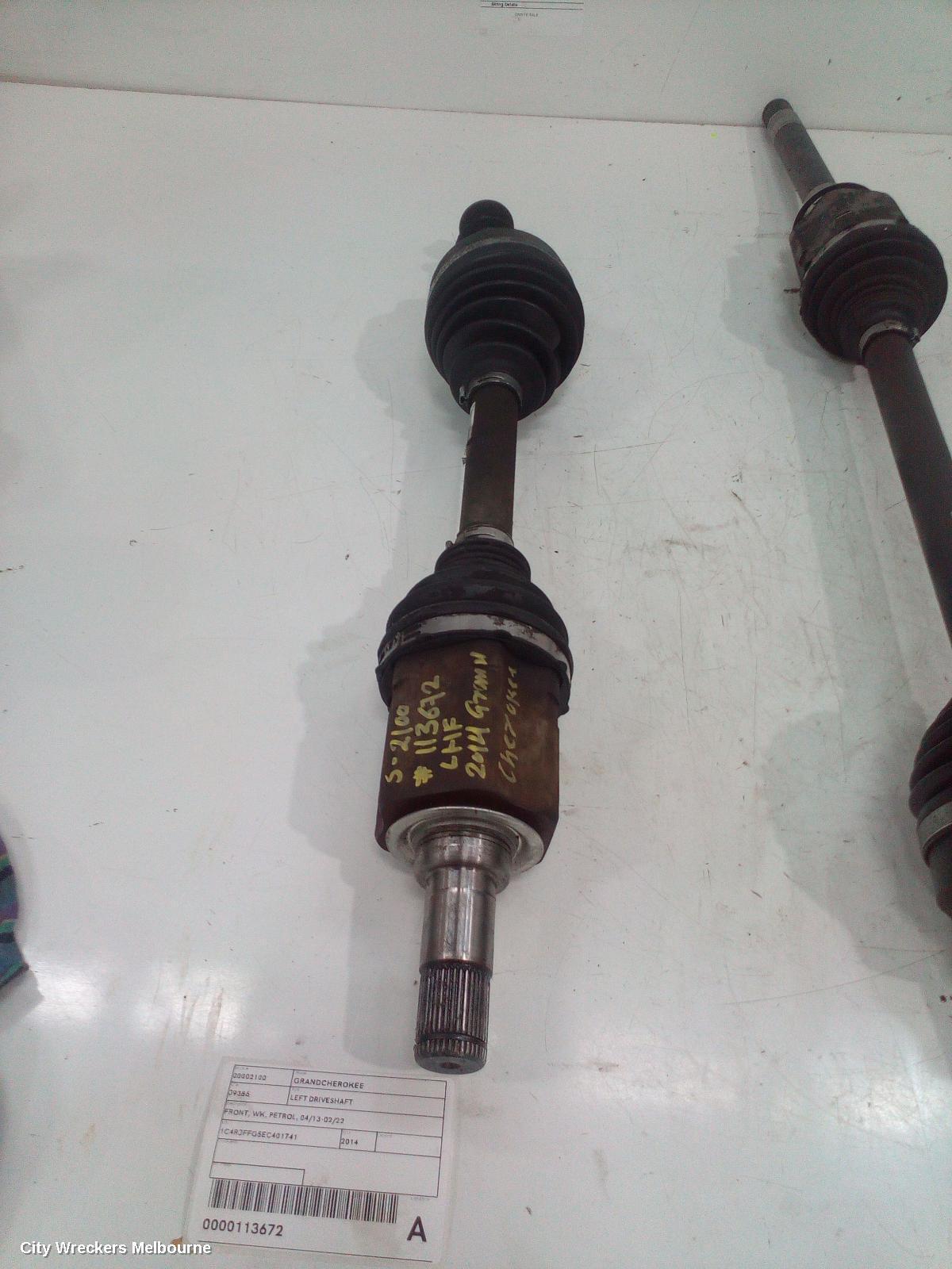 JEEP GRANDCHEROKEE 2014 Left Driveshaft