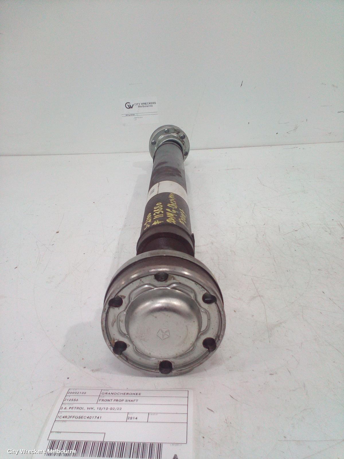 JEEP GRANDCHEROKEE 2014 Front Prop Shaft