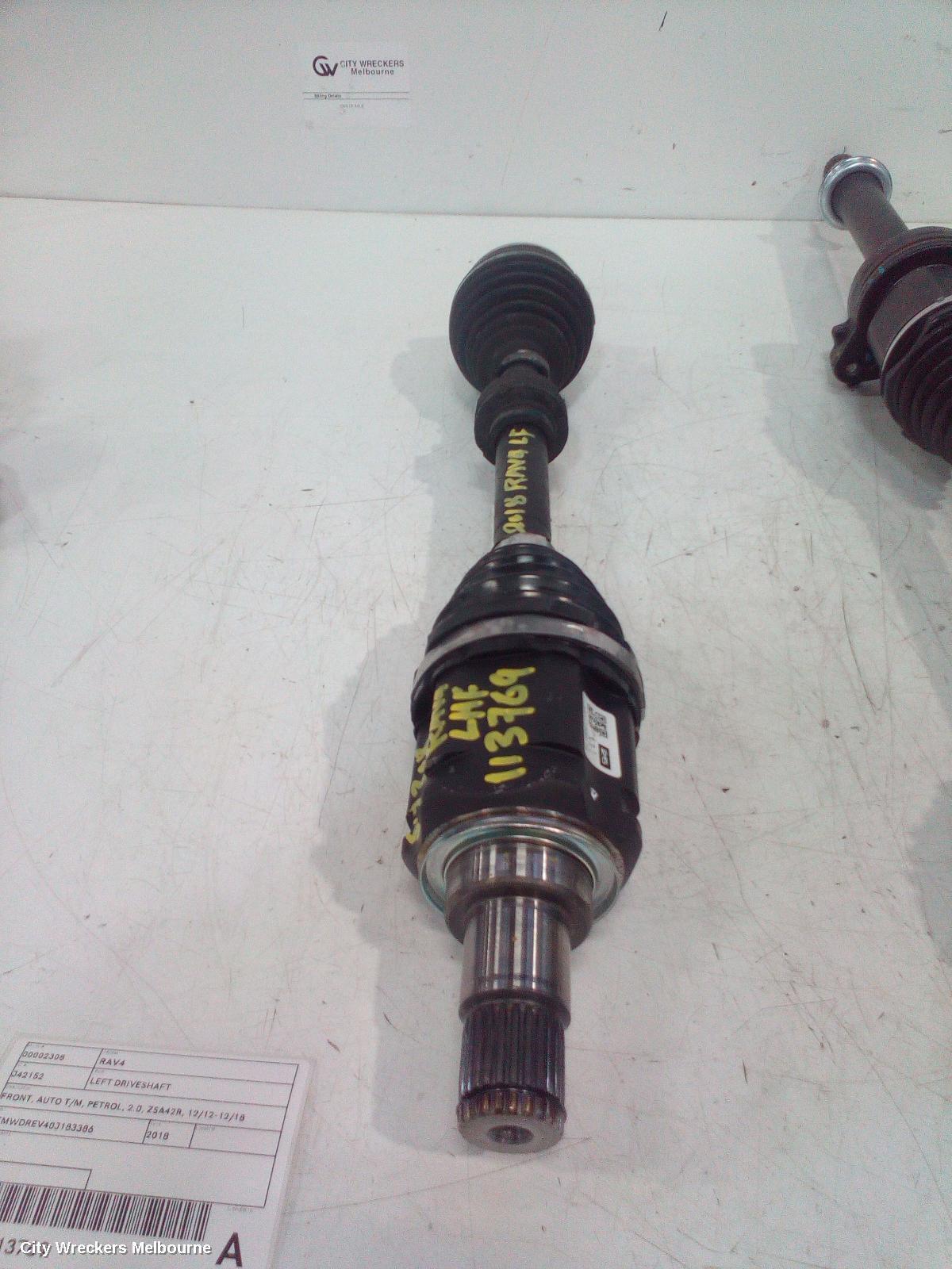 TOYOTA RAV4 2018 Left Driveshaft