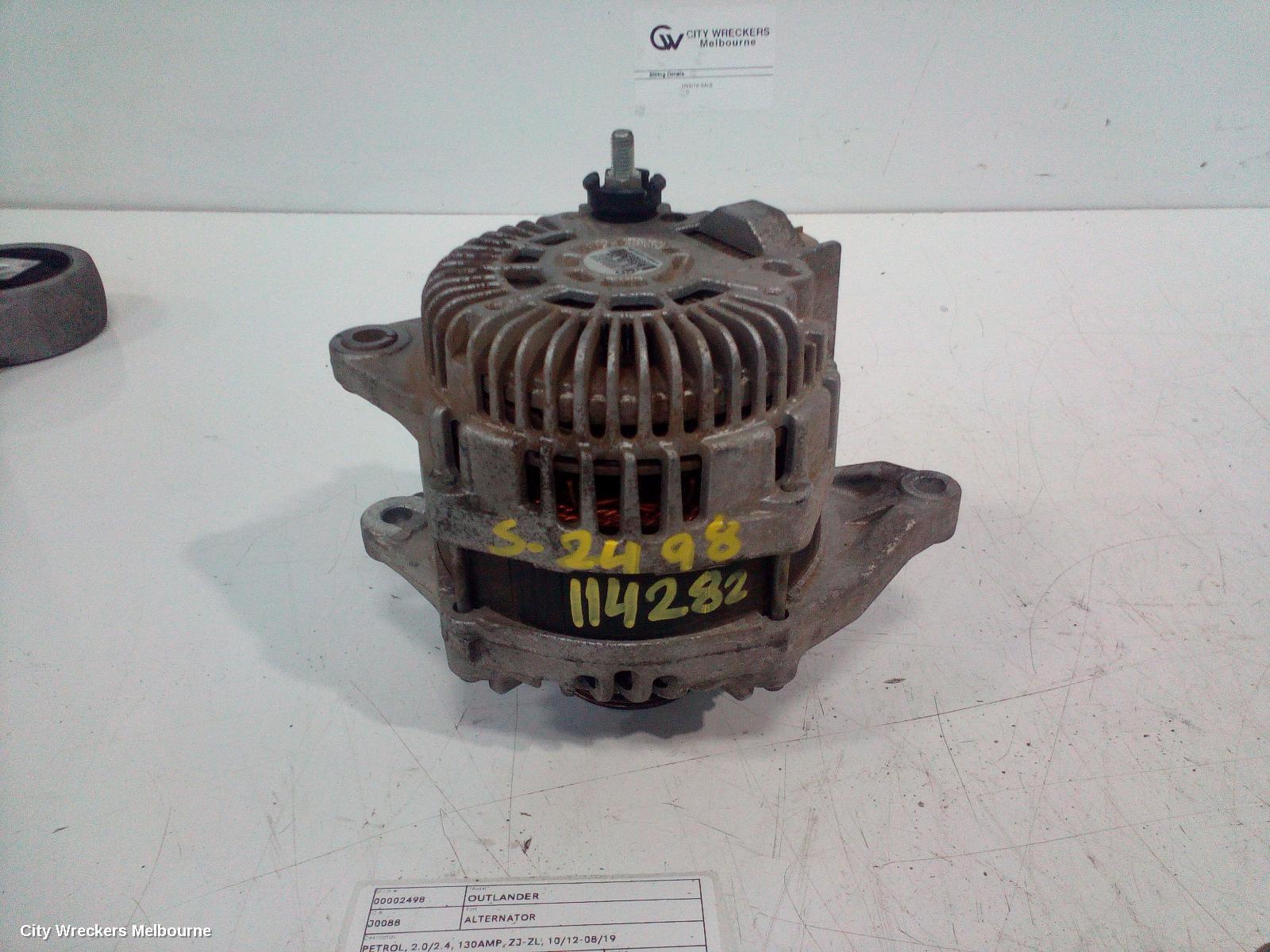 MITSUBISHI OUTLANDER 2013 Alternator