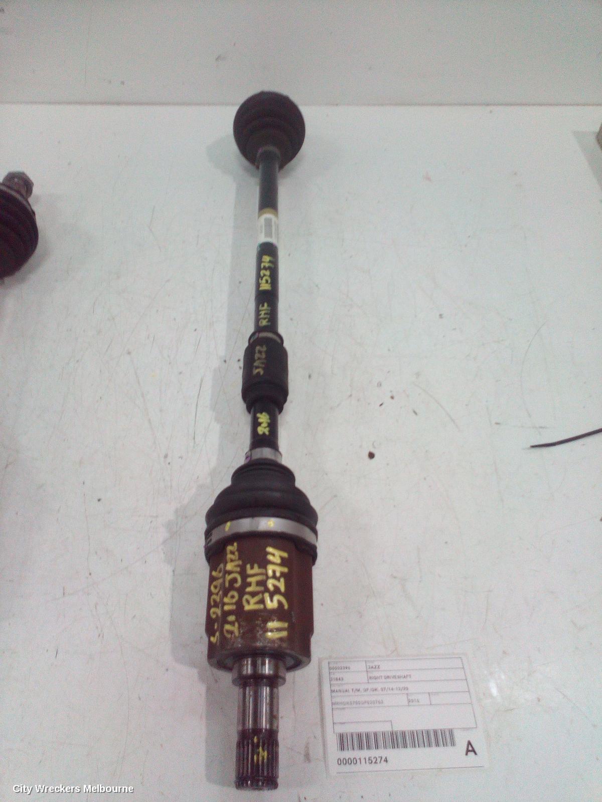 HONDA JAZZ 2016 Right Driveshaft