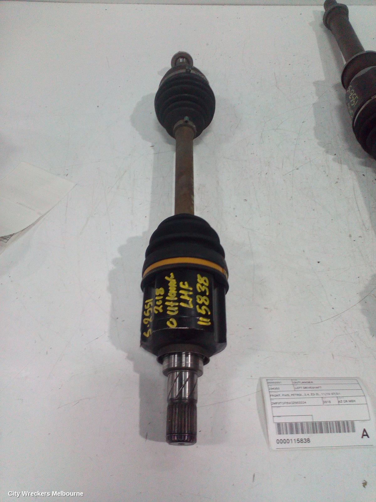 MITSUBISHI OUTLANDER 2018 Left Driveshaft