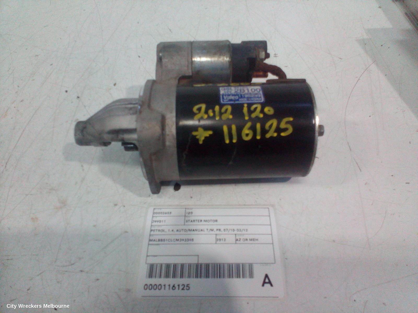 HYUNDAI I20 2012 Starter