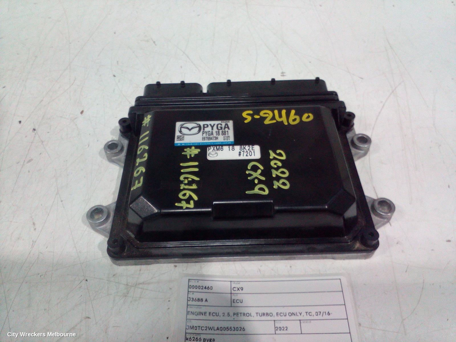 MAZDA CX9 2022 Ecu