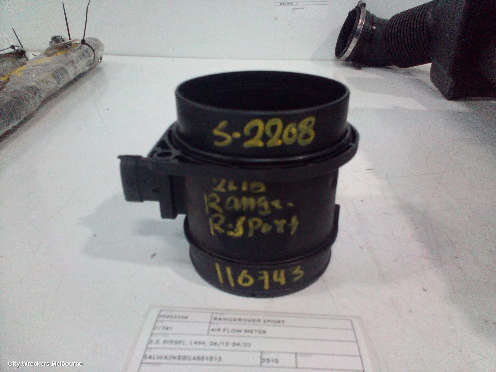 LAND ROVER RANGEROVER SPORT 2015 Air Flow Meter