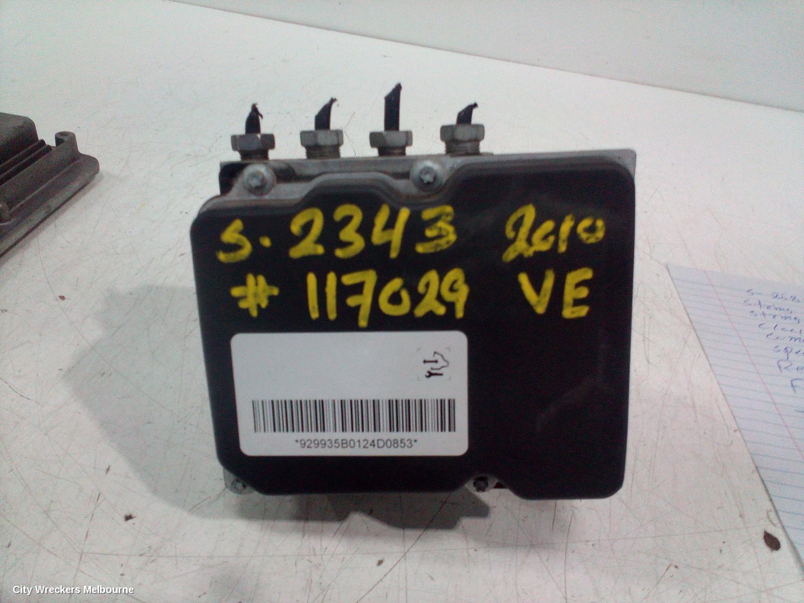 HOLDEN COMMODORE 2010 Abs Pump/Modulator