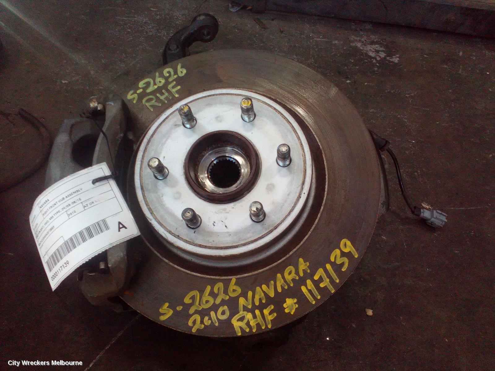 NISSAN NAVARA 2010 Right Front Hub Assembly