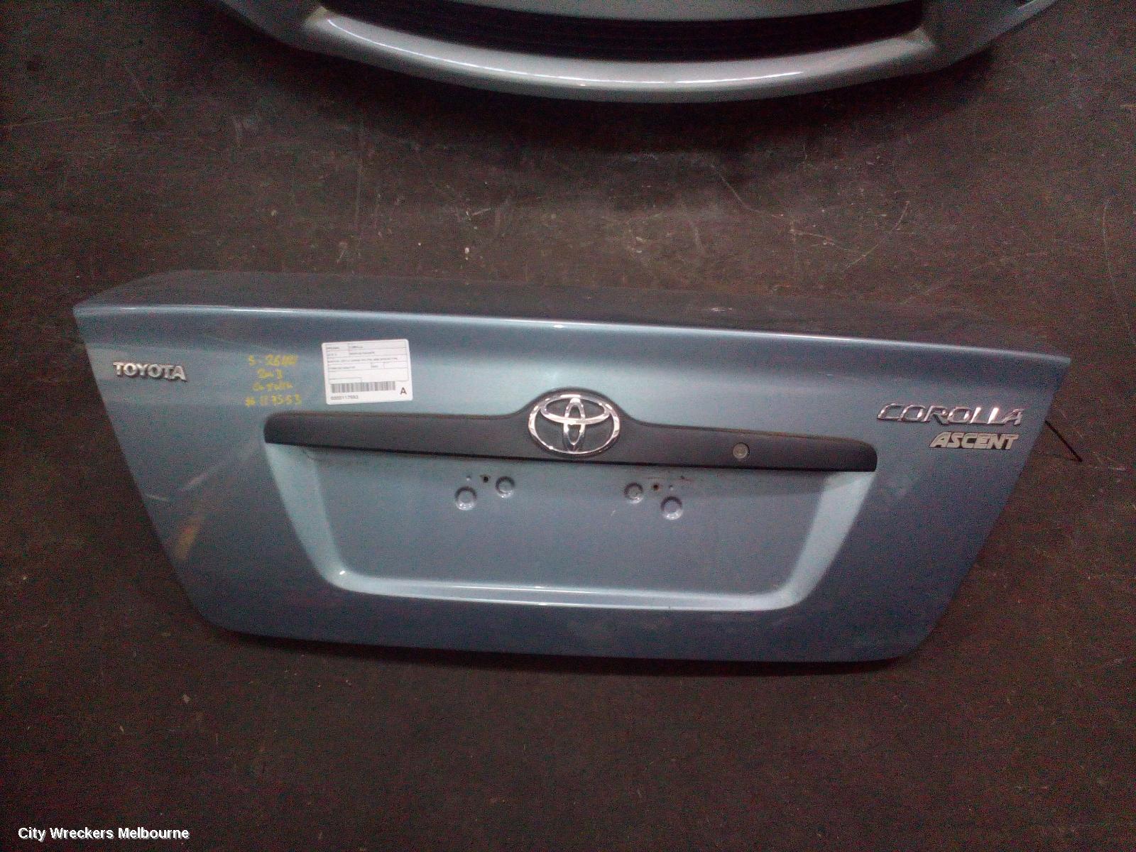 TOYOTA COROLLA 2003 Bootlid/Tailgate