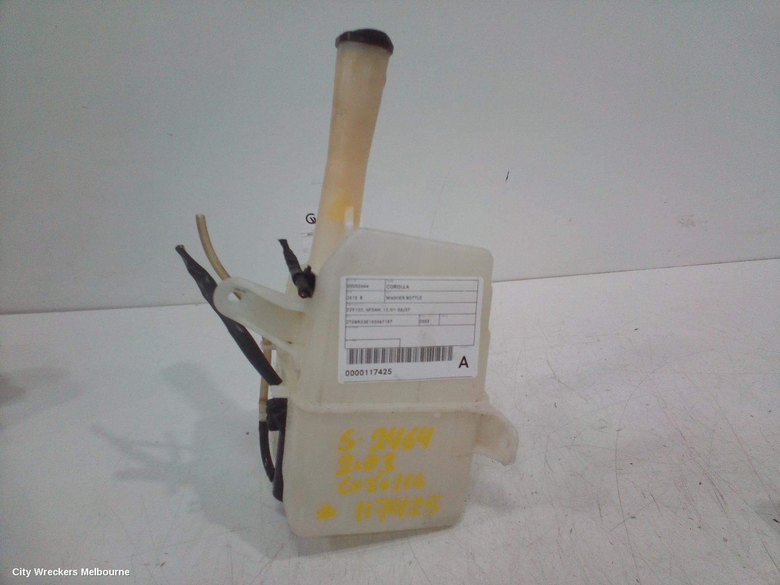 TOYOTA COROLLA 2003 Washer Bottle