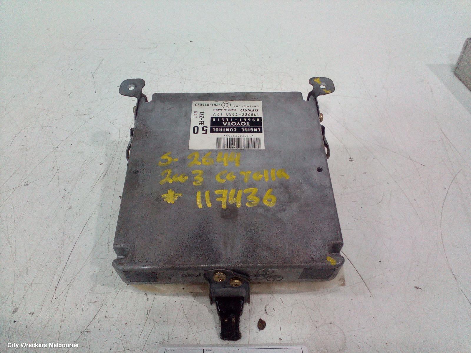 TOYOTA COROLLA 2003 Ecu