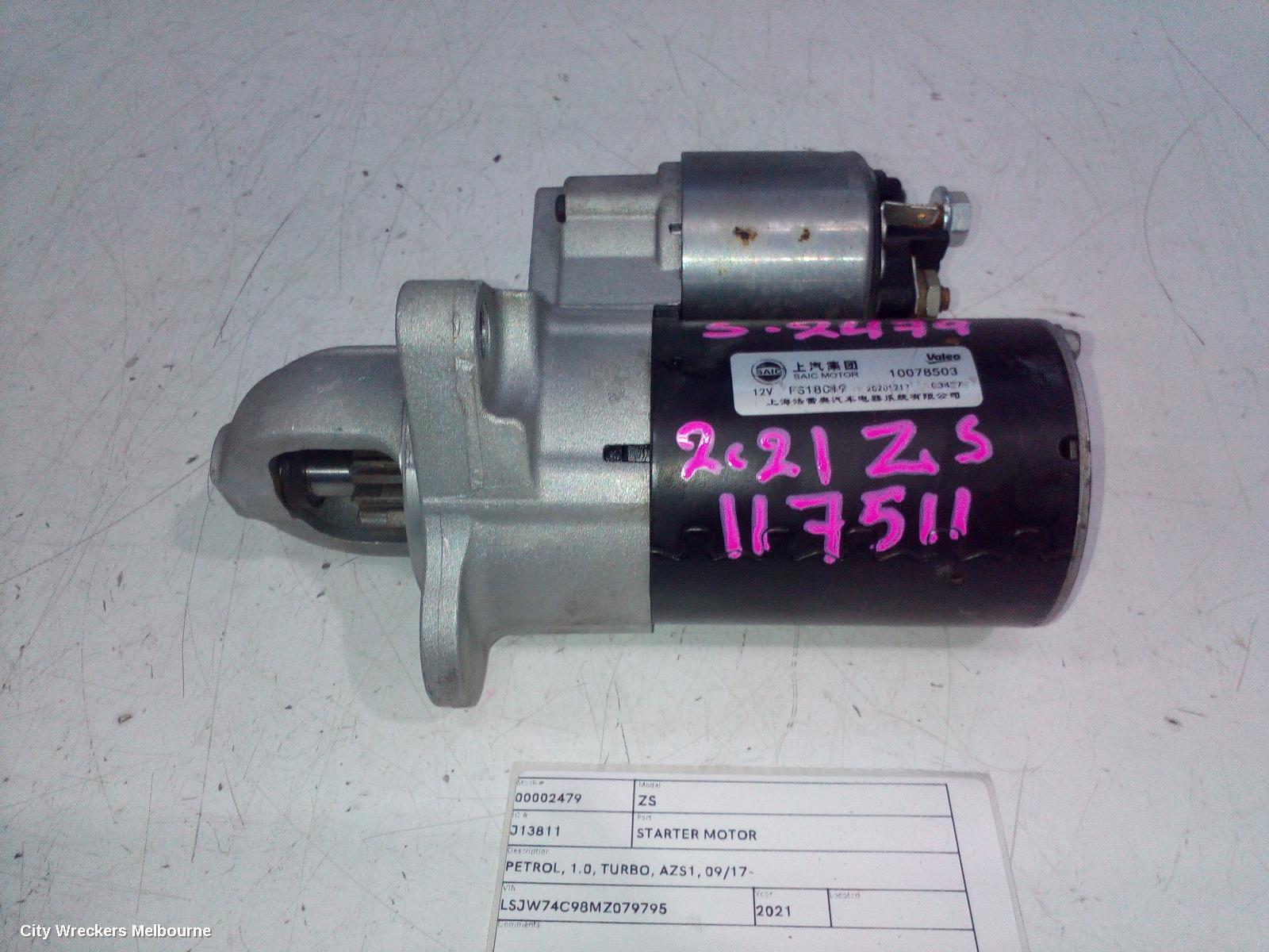 MG ZS 2021 Starter