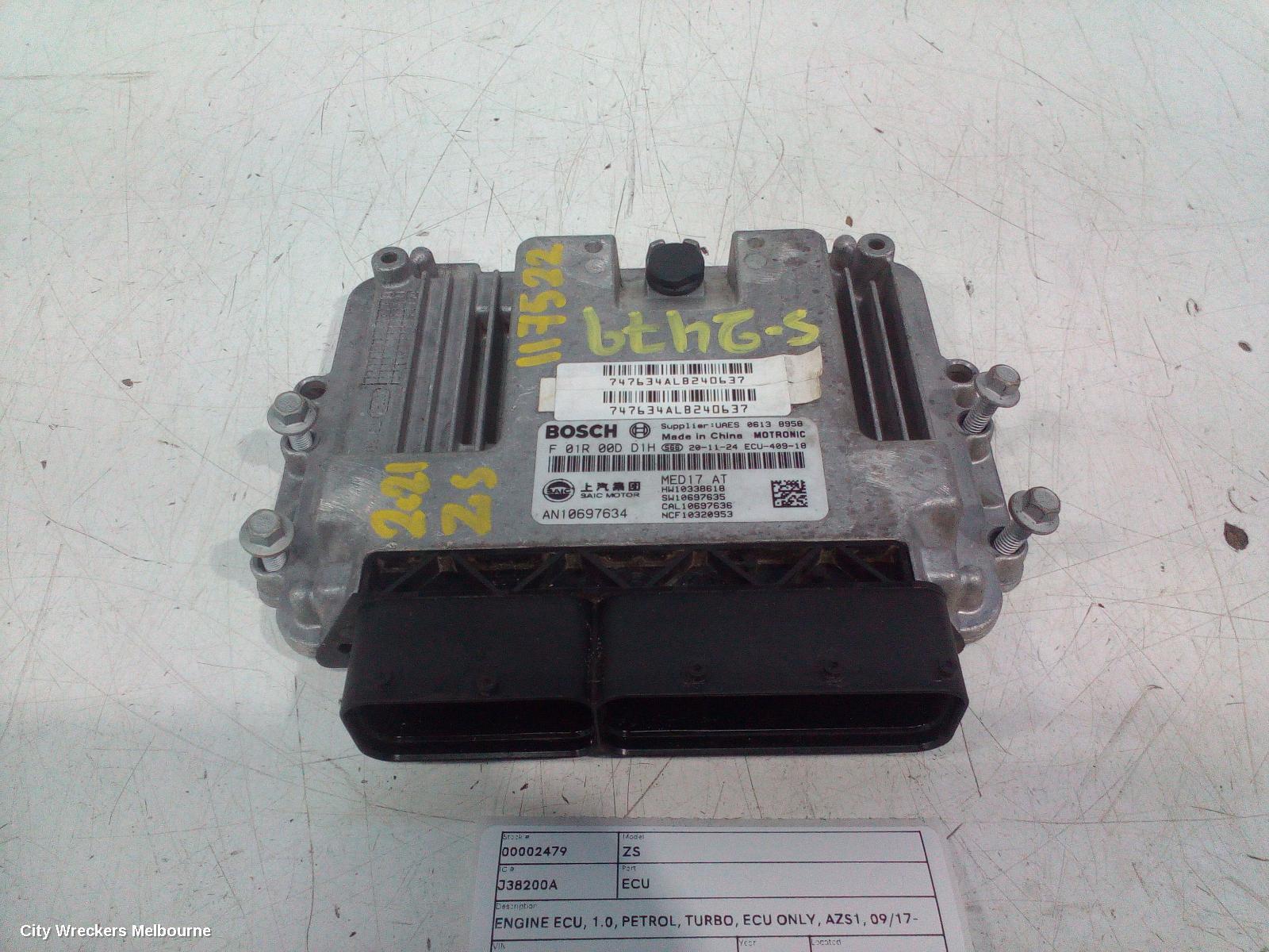 MG ZS 2021 Ecu