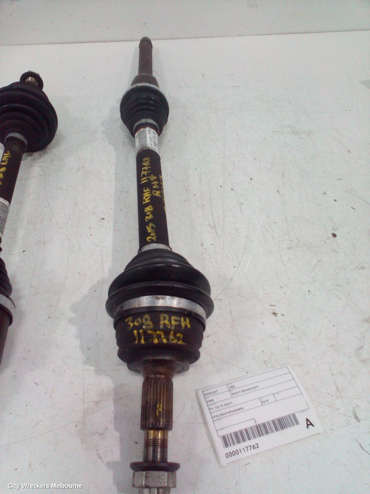 PEUGEOT 308 2015 Right Driveshaft