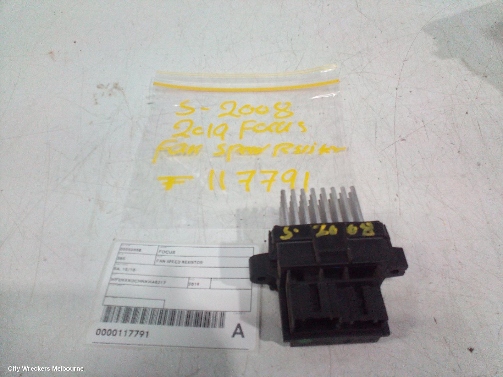 FORD FOCUS 2019 Fan Speed Resistor