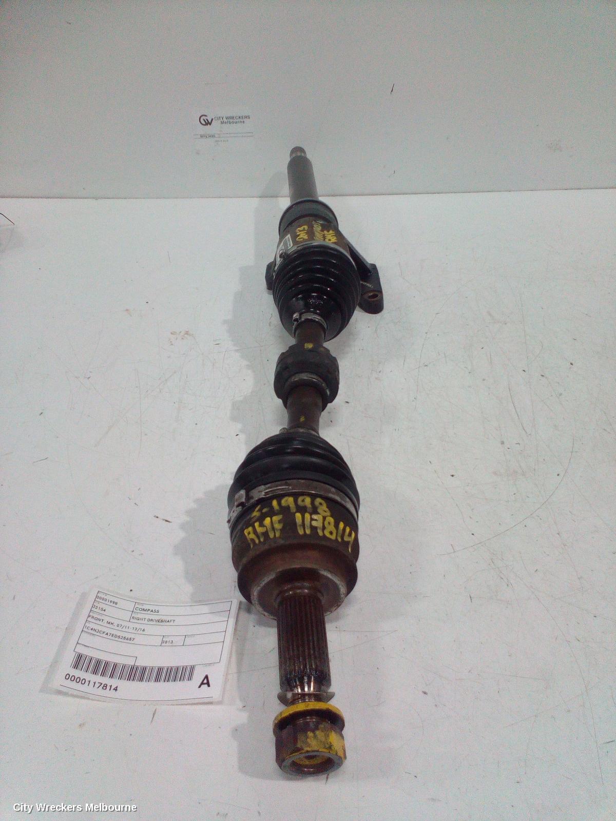 JEEP COMPASS 2013 Right Driveshaft