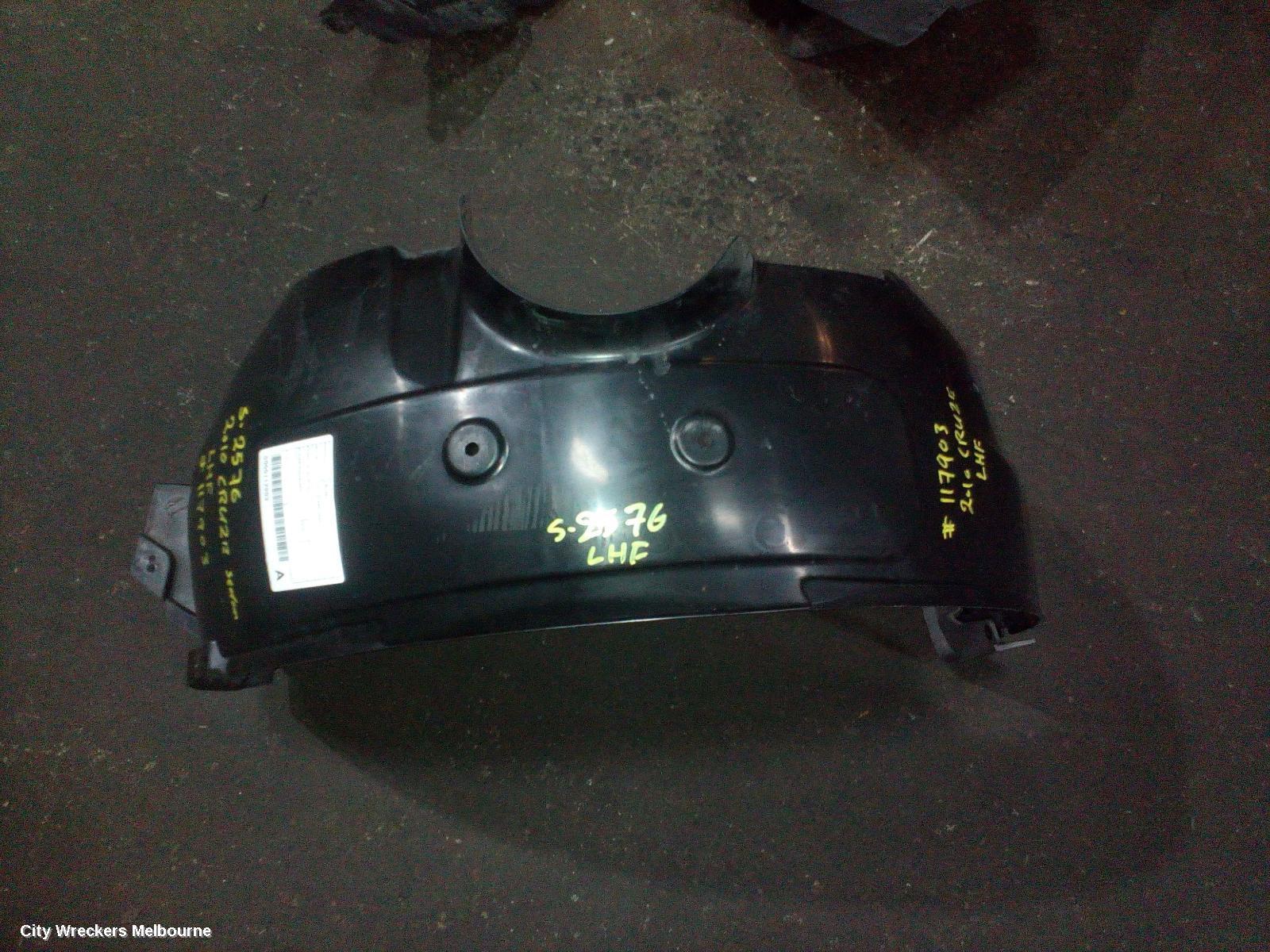 HOLDEN CRUZE 2010 Left Guard Liner