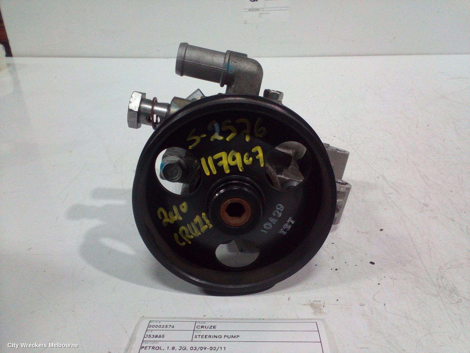 HOLDEN CRUZE 2010 Steering Pump