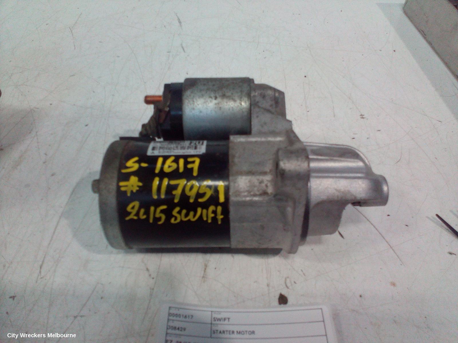 SUZUKI SWIFT 2015 Starter