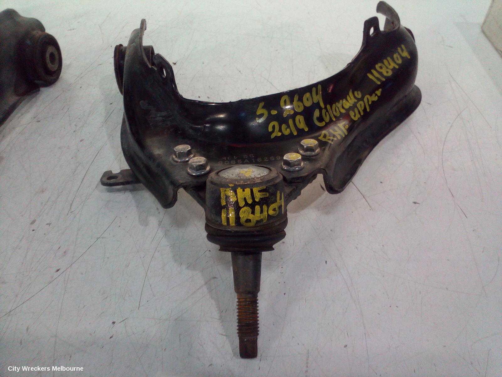 HOLDEN COLORADO 2019 Right Front Upper Control Arm