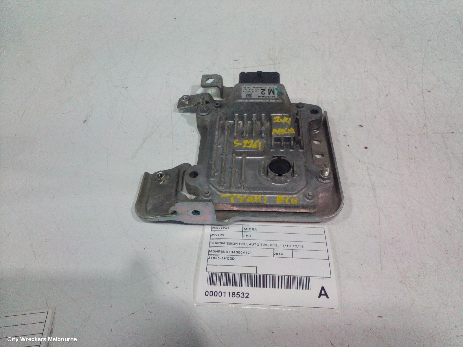 NISSAN MICRA 2014 Ecu