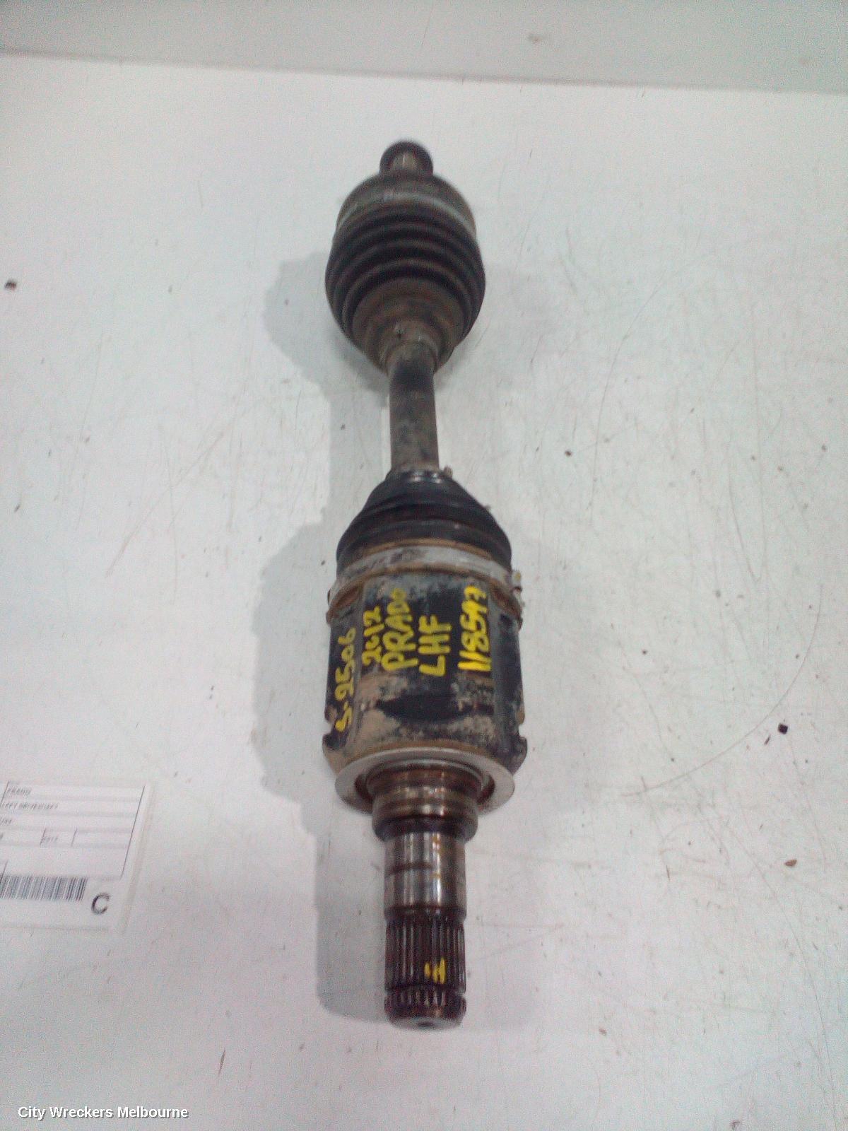 TOYOTA PRADO 2012 Left Driveshaft