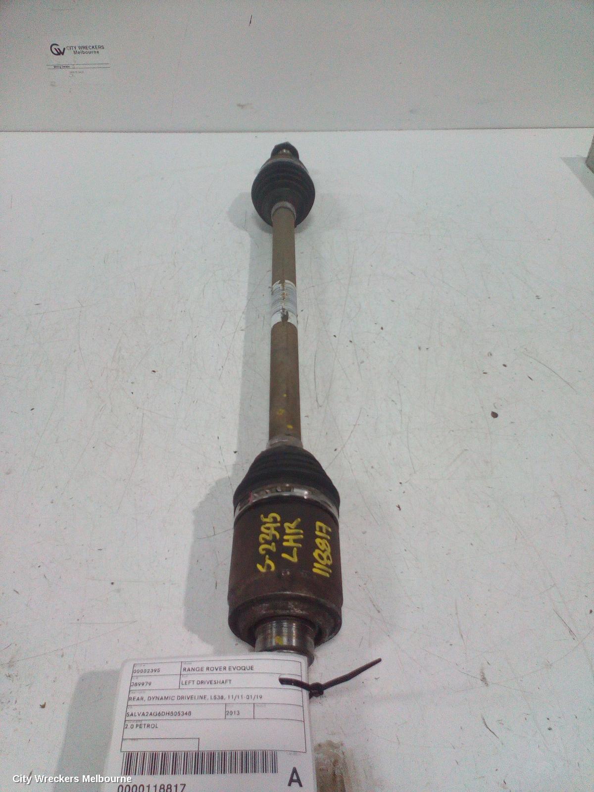 LAND ROVER RANGEROVER EVOQUE 2013 Left Driveshaft