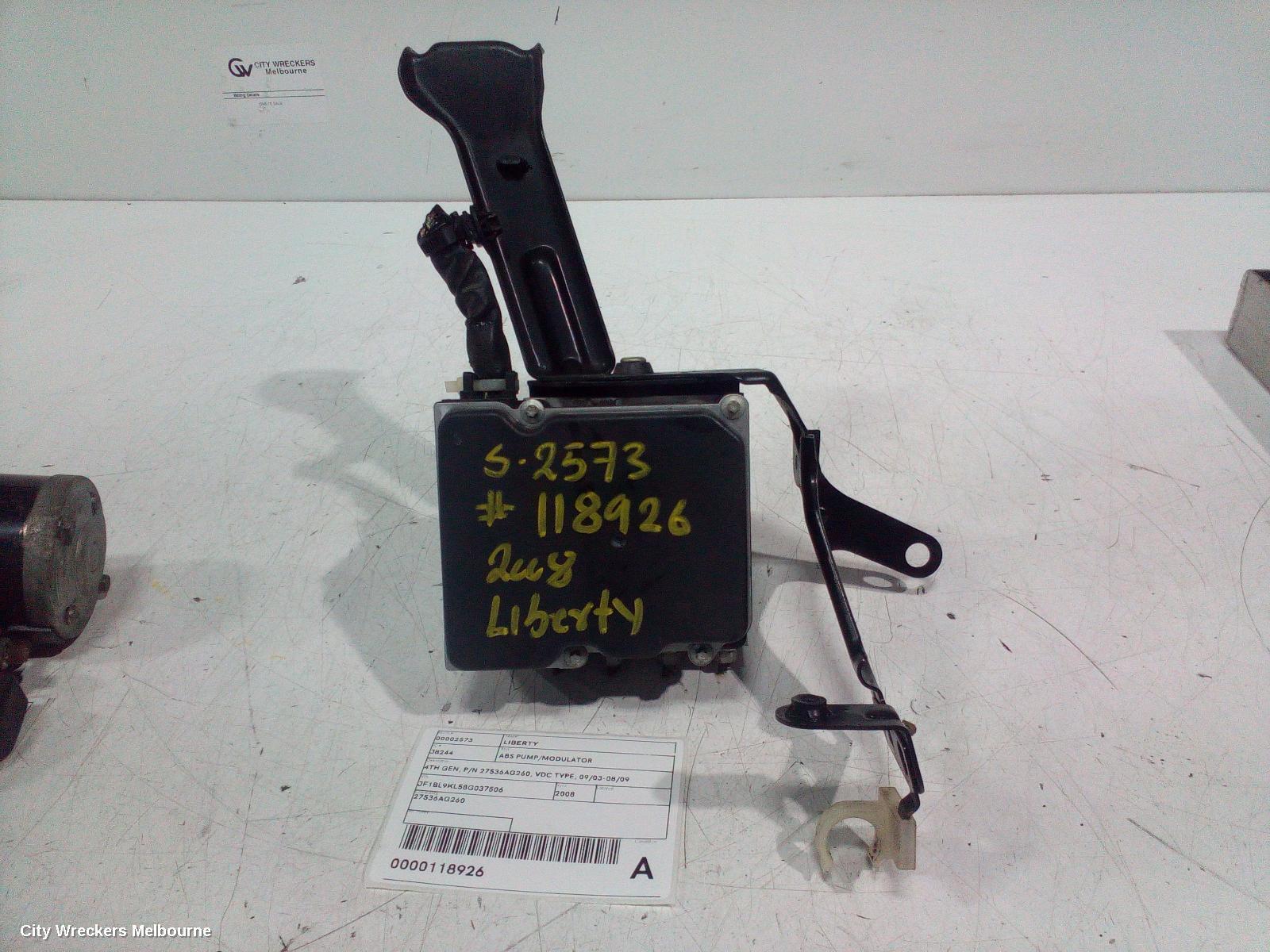 SUBARU LIBERTY 2008 Abs Pump/Modulator