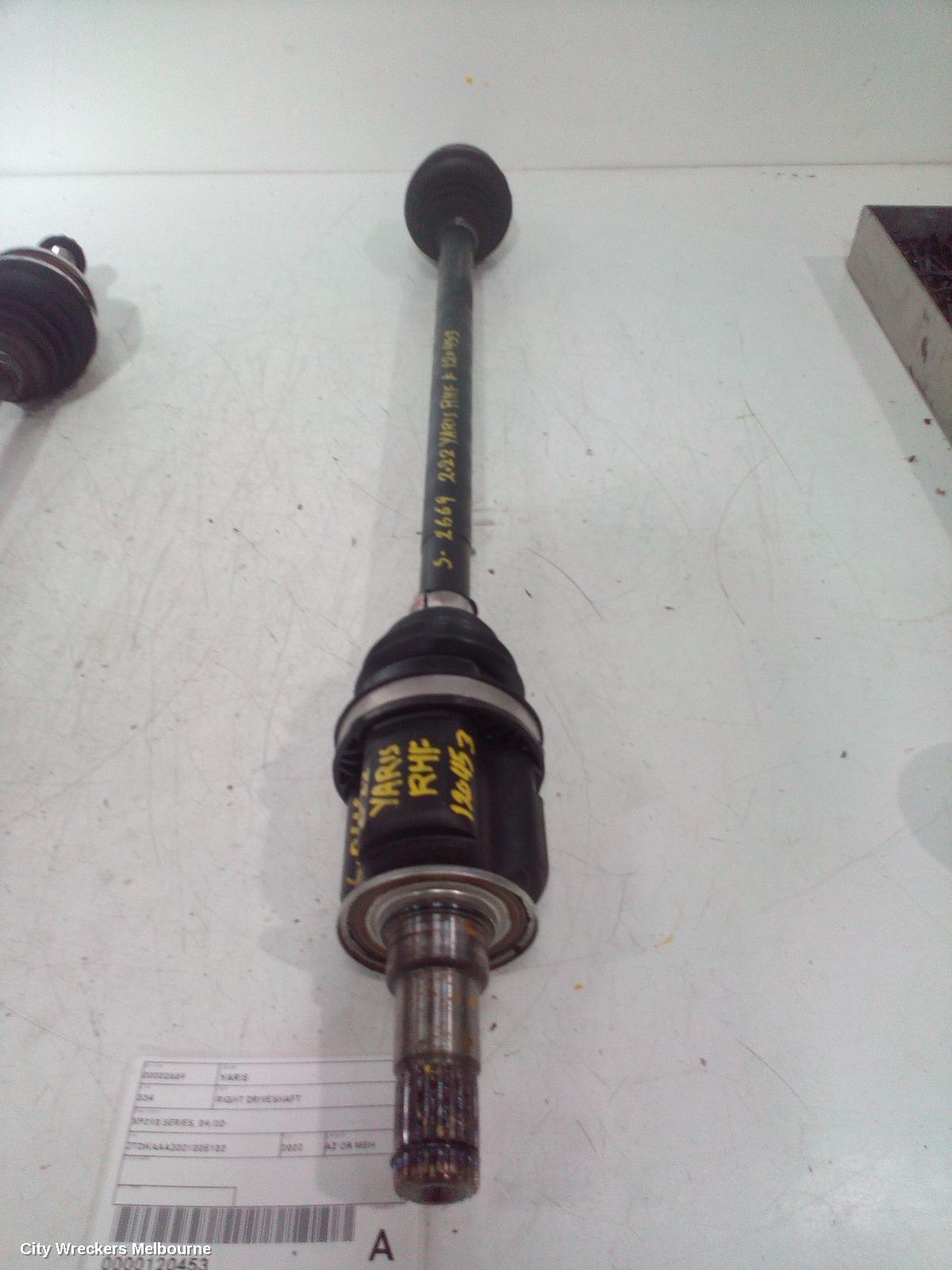 TOYOTA YARIS 2022 Right Driveshaft