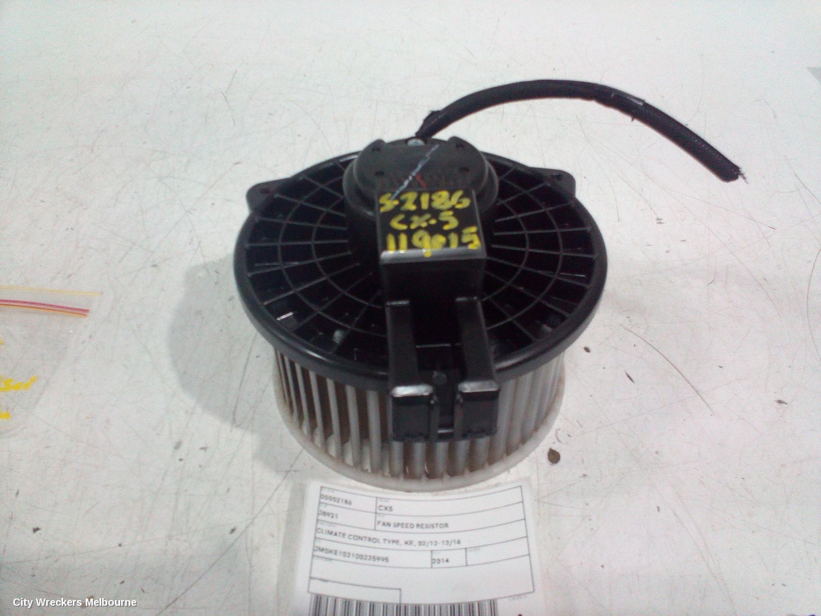 MAZDA CX5 2014 Fan Speed Resistor