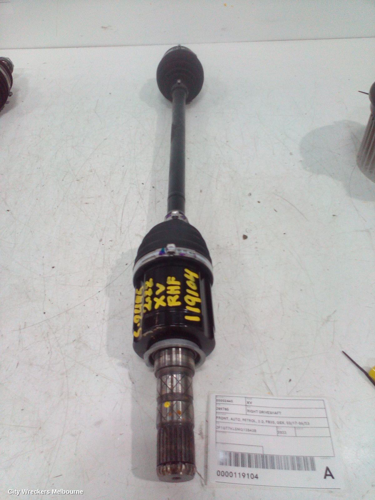 SUBARU XV 2022 Right Driveshaft