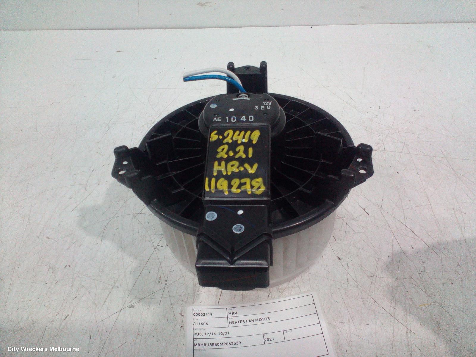 HONDA HRV 2021 Heater Fan Motor