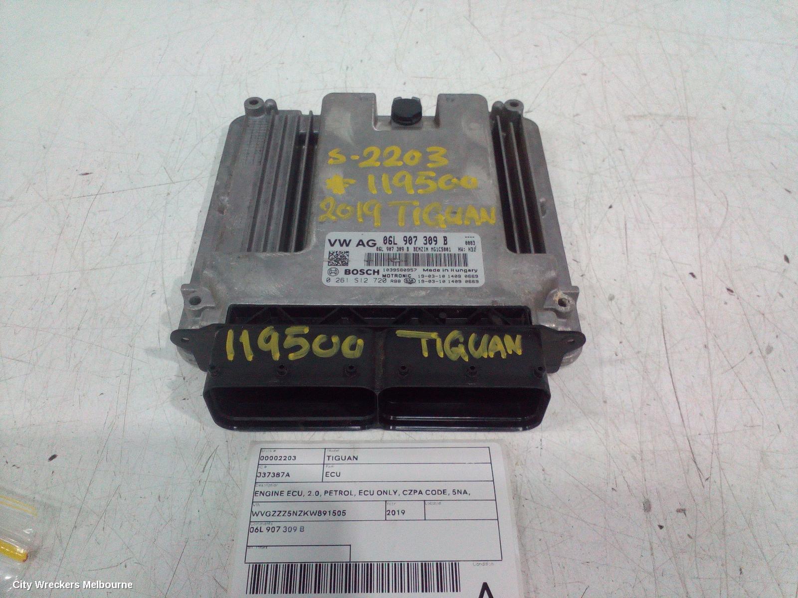 VOLKSWAGEN TIGUAN 2019 Ecu