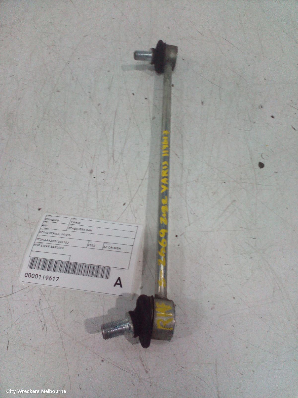 TOYOTA YARIS 2022 Stabiliser Bar