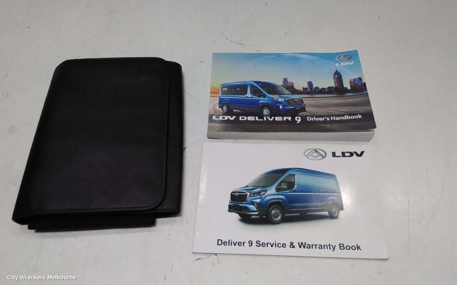 LDV DELIVER 9 2021 Owners Handbook