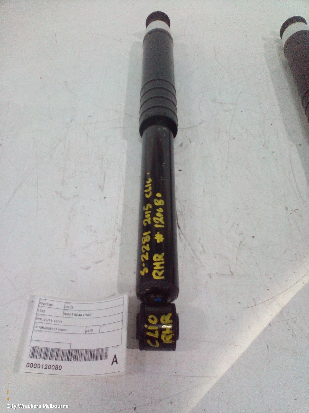 RENAULT CLIO 2015 Right Rear Strut