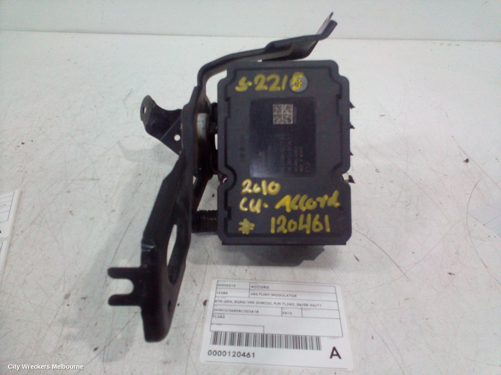 HONDA ACCORD 2010 Abs Pump/Modulator