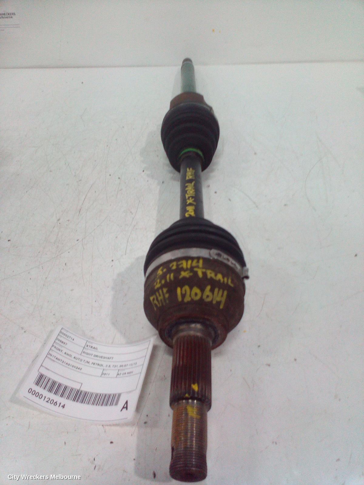 NISSAN XTRAIL 2011 Right Driveshaft