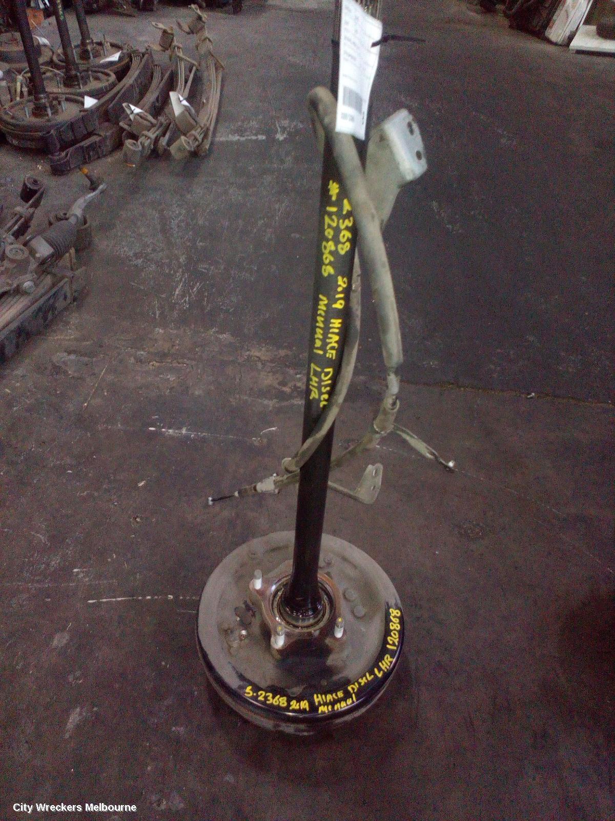 TOYOTA HIACE 2019 Axle