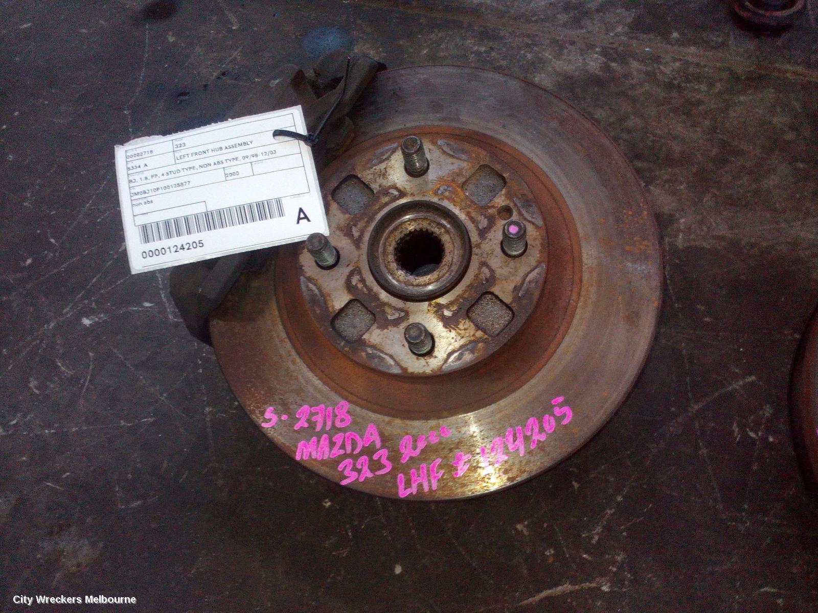 MAZDA 323 2000 Left Front Hub Assembly