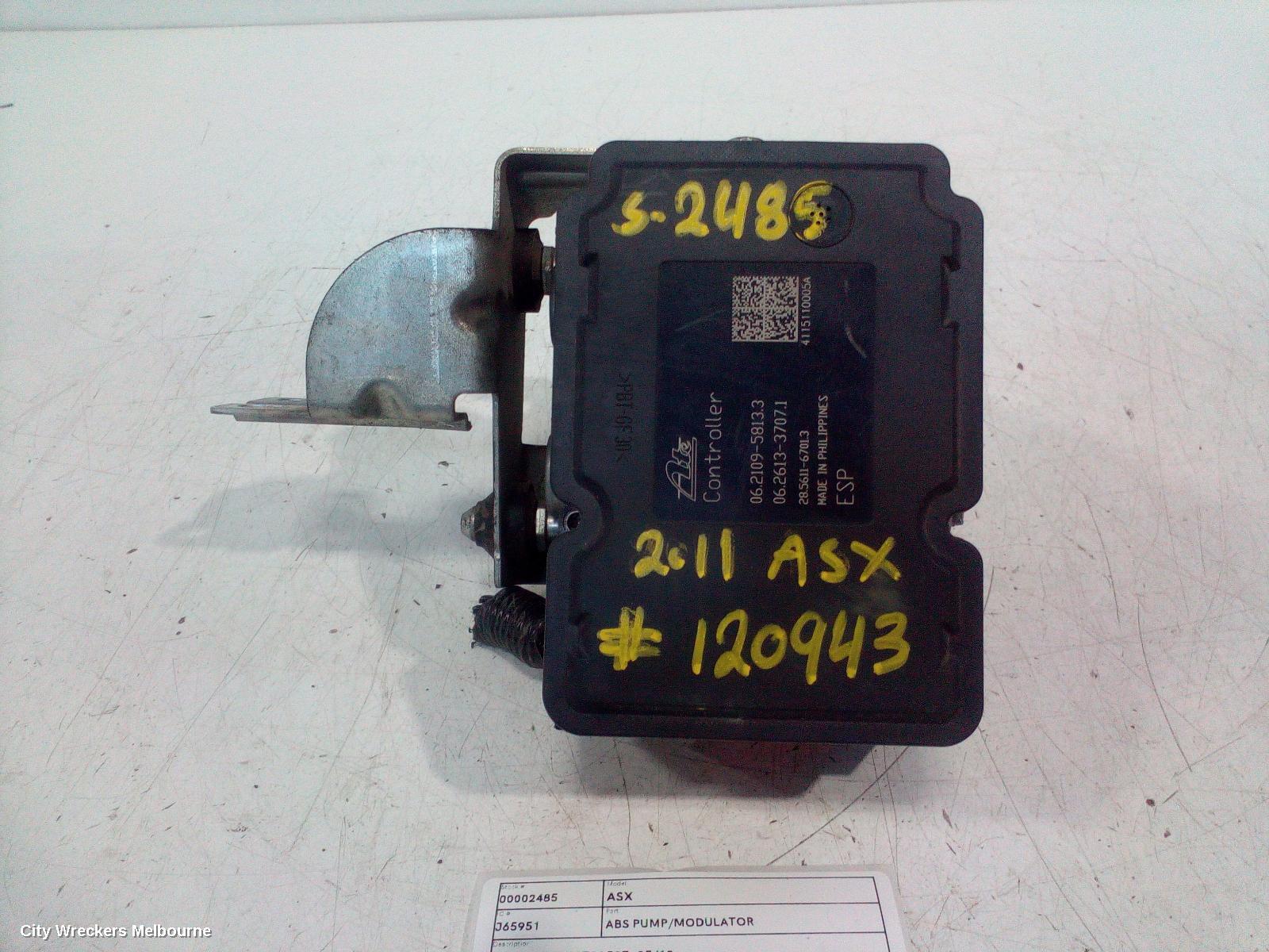 MITSUBISHI ASX 2011 Abs Pump/Modulator