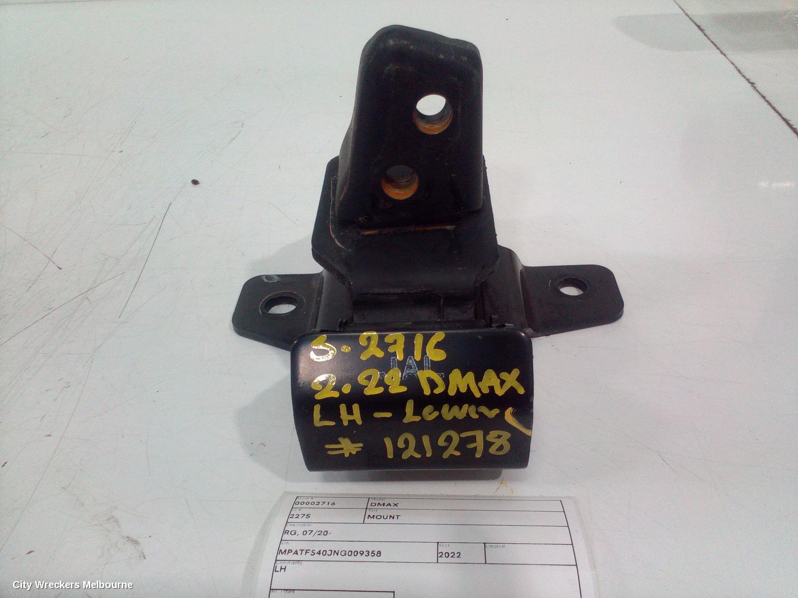 ISUZU DMAX 2022 Mount