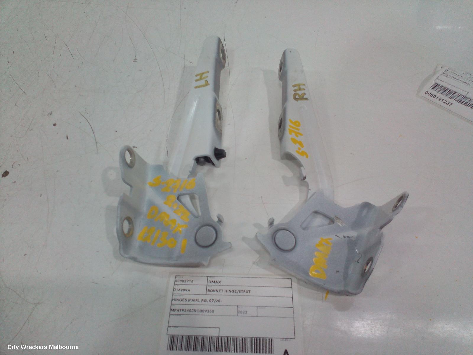 ISUZU DMAX 2022 Bonnet Hinge/Strut