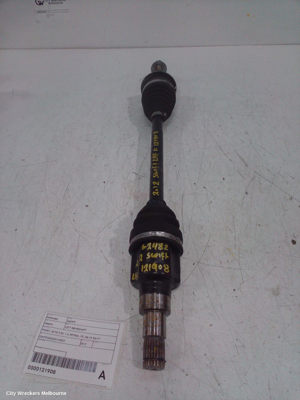 SUZUKI SWIFT 2012 Left Driveshaft