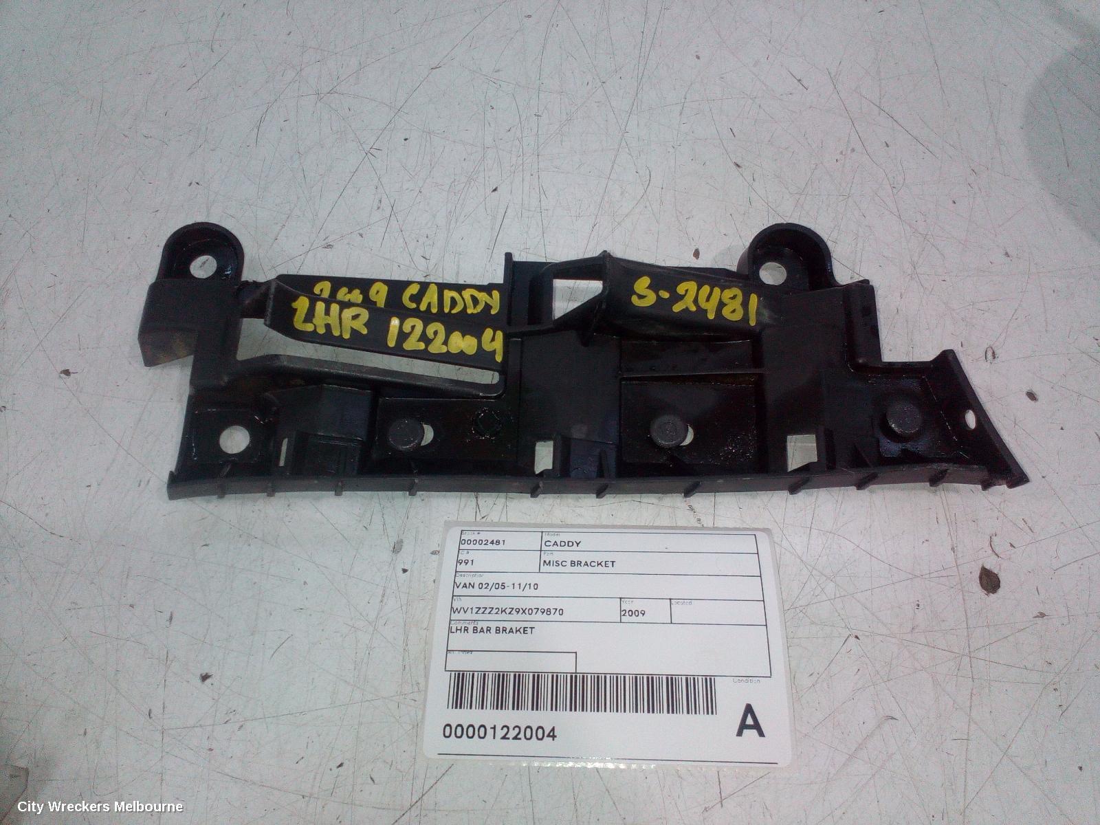 VOLKSWAGEN CADDY 2009 Misc Bracket