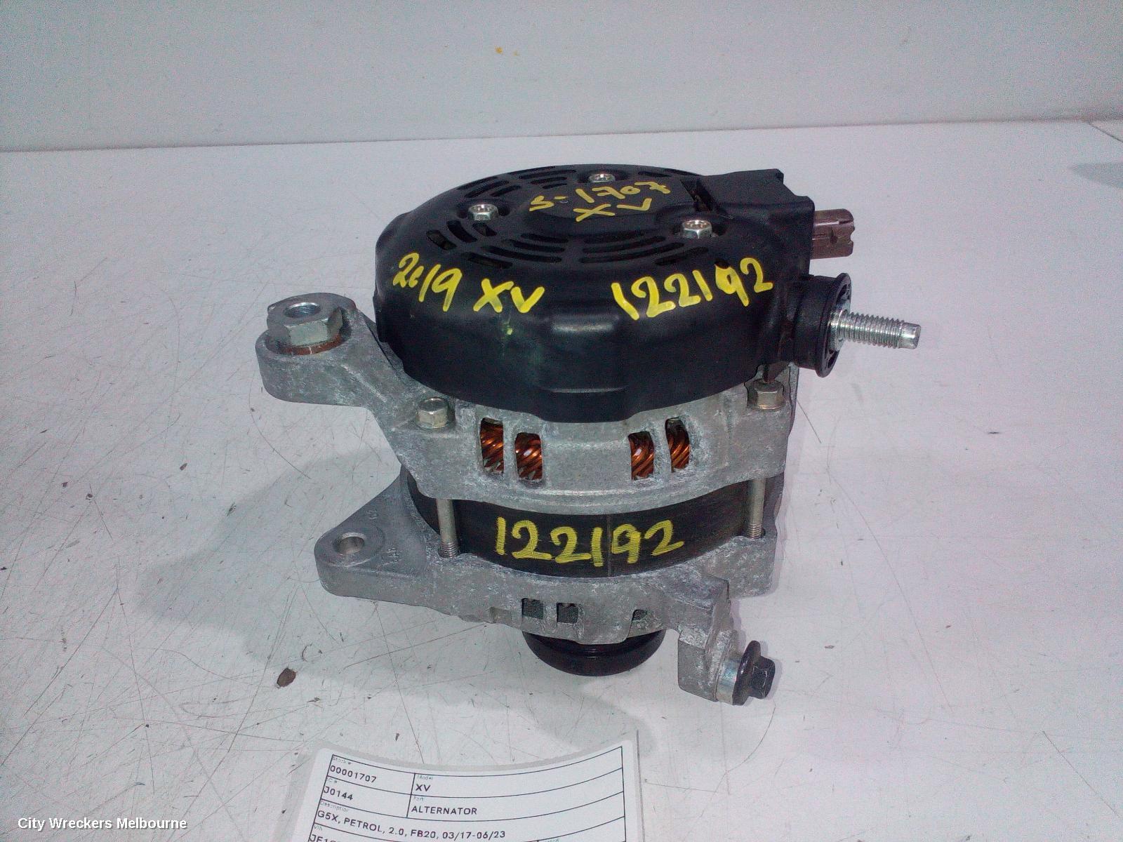 SUBARU XV 2019 Alternator