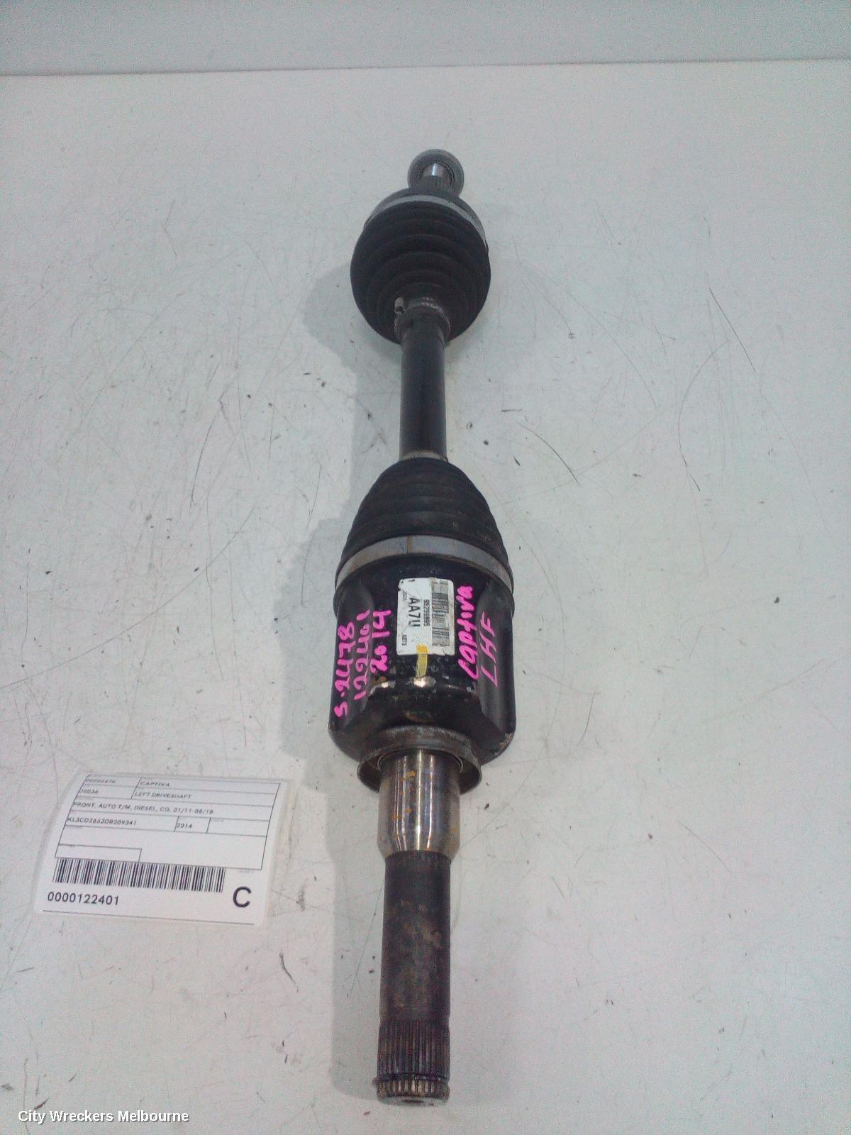 HOLDEN CAPTIVA 2014 Left Driveshaft