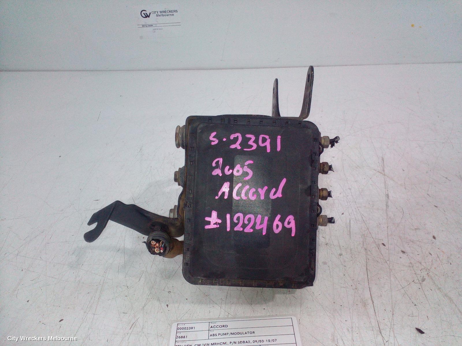 HONDA ACCORD 2005 Abs Pump/Modulator