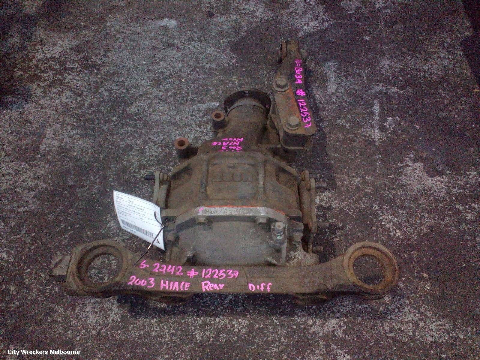 TOYOTA HIACE 2003 Rear Diff Assembly